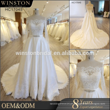 Novo vestido de casamento feito sob medida de casamento vestido de casamento guangzhou estilo árabe